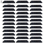 tapis antidérapants pastilles adhésives noires blanches florales décoration intérieure utilitaires