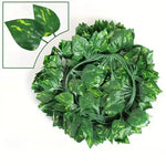 guirlande végétale artificielle feuilles vertes ovales moderne décoration extérieure maison jardin mariage fête