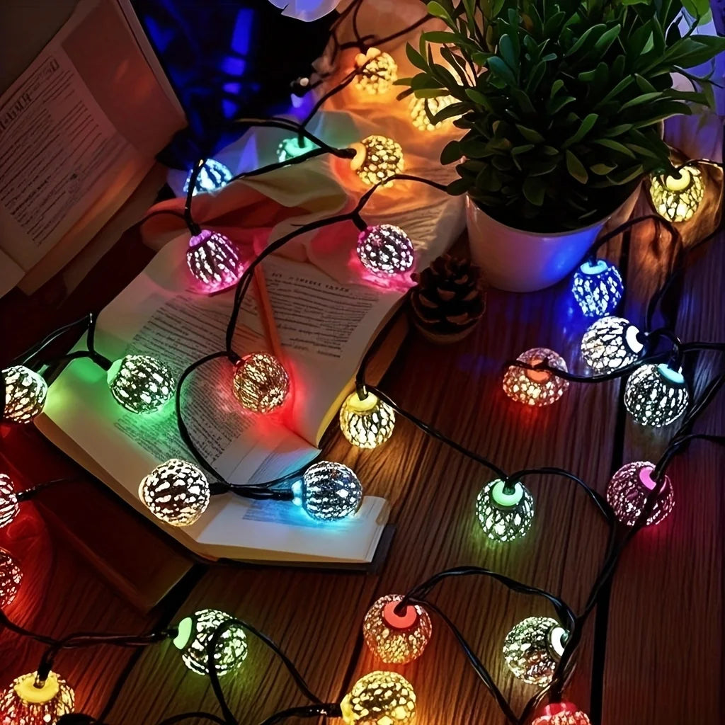 Guirlande avec LED multicolores en mode vagues