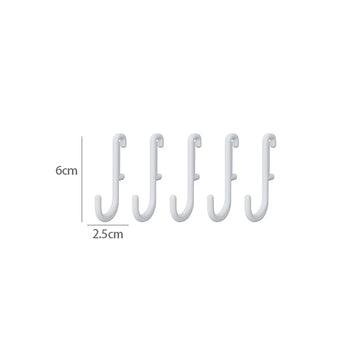clips rangement blanc moderne adhésif étagères porte objets multifonctionnels trous réguliersiaux