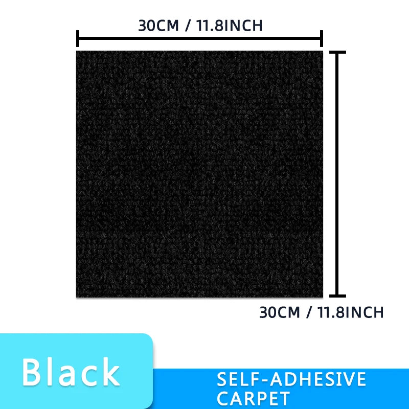 tapis auto adhésif polyester antidérapant moderne khaki bleu noir vert gris rougeintérieur sol 9couleurs