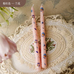bougies parfumées aromathérapie cire soja fleurs classiques romantiques variées couleurs blanc rose bleu violet