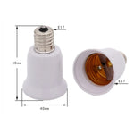 adaptateur lampe culot E17 E27 adhésif blanc moderne base lampe abs matériau