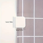 rideau polonais fermeture adhésive moderne accessoire rideau carreaux gris blanc 6pcs opaque minimaliste