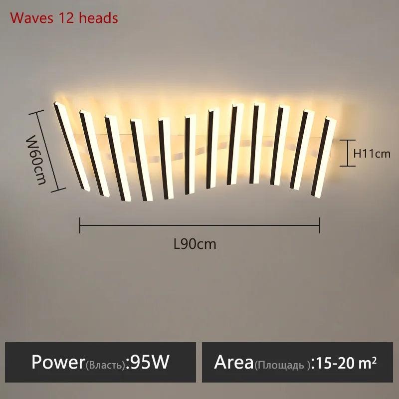 luminaire led moderne noir blanc minimaliste barreaux lisses opaques semi encastré