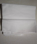 draps jetables ensemble pièces blanc texture gaufrée moderne taies oreillers drap housse couverture lit