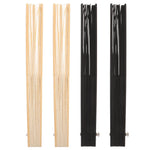ventilateurs pliants bois diy noir beige classique ajourés clips métalliques crafting mariage fournitures