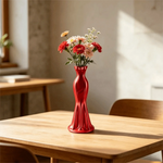 vase contemporain forme robe couleur blanc rose violet bleu rouge minimaliste élégant 19cm
