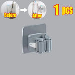 rangements adhésifs clips balai aspirateur moderne transparent blanc gris multifonctionnels