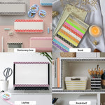 ruban décoratif dentelle blanche adhésif noir bleu gris violet orange rose jaune classique