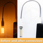 ampoule led usb flexible transparente moderne décoration intérieure multiple couleurs adaptable lumière nocturne rechargeable