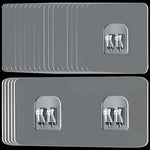 porte savon adhésif porte lave mains porte serviette moderne gris transparent