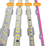 clips fixation bande led transparent moderne 6mm 8mm 12mm 15mm certifié fcc rohs