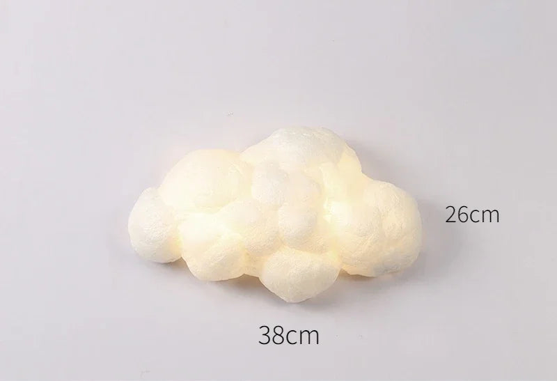 lampe nuage blanc moelleuse éclairage murale moderne enfilade enfant chambre led fixée mur