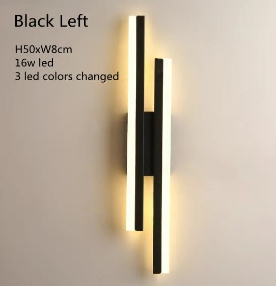 lampes murales modernes noir blanc doré éclairage cuisine chambre coucher minimaliste