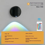 lampe led rechargeable aimantée projecteur mural blanc moderne interrupteur tactile charge usb type chambre