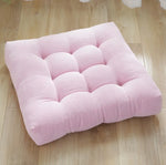 coussin sol velours épais violet vert moderne 53x53cm 45x45cm polyester anti décubitus