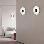 Applique murale LED ronde contemporaine blanc noir marron doré éclairage quotidien cuisine salle manger