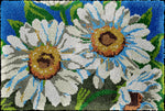 kit crochet laine tapis fleurs coussin coeur kit couture diy création maison moderne