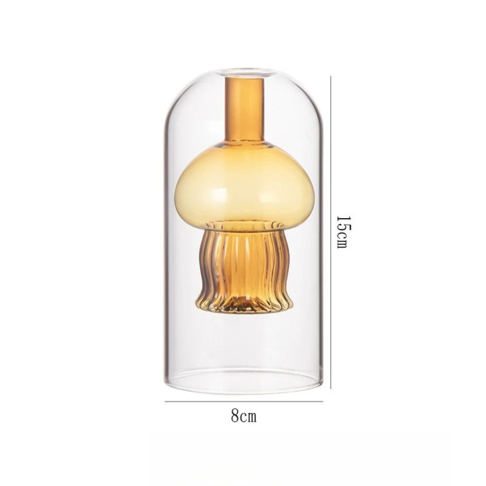 diffuseur huiles essentielles moderne forme champignon transparent vert marron rose bleu