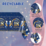 Set de table anniversaire 30 ans bleu