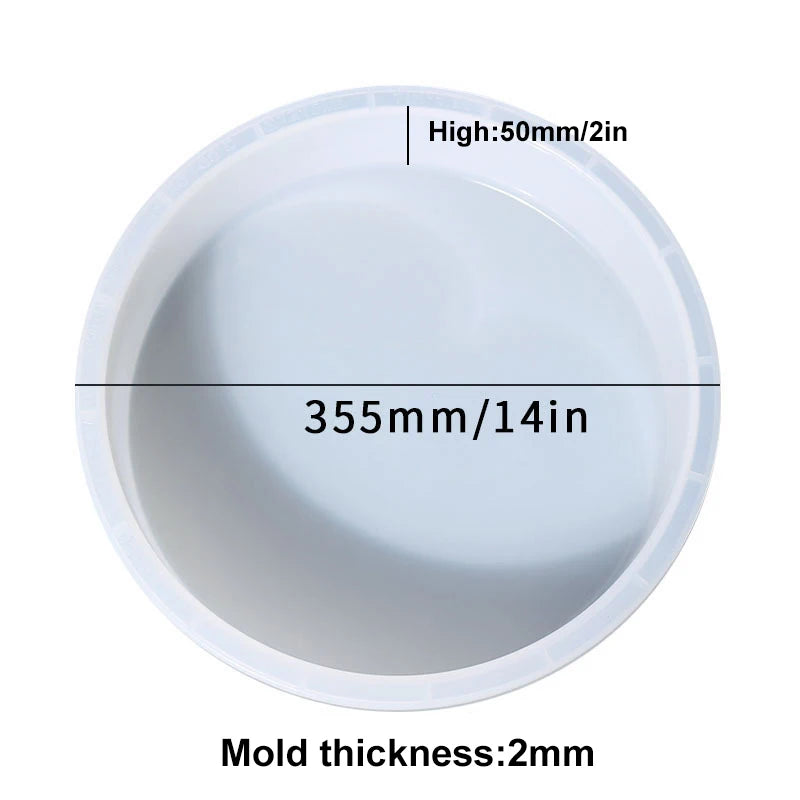 plateau silicone marbre blanc bleu moderne tringle fixation diamètre 203mm 228mm 254mm 279mm 305mm