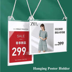 cadres photo suspendus transparents modernes a4 horizontal vertical porte affiches papier blanc cordelette