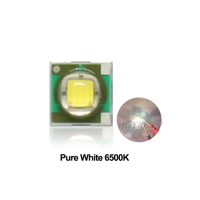 diodes led 3w 3000k 6500k 10000k 20000k 30000k vert jaune blanc moderne technologique