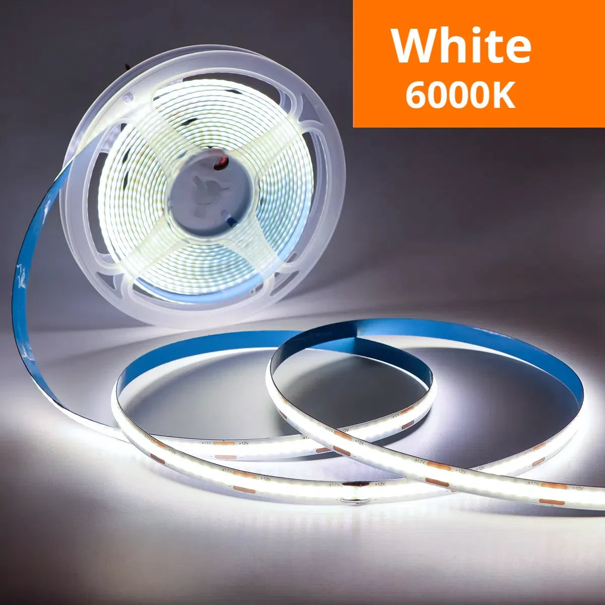 ruban led flexible cob blanc wifi intelligent télécommande adaptateur secteur salon