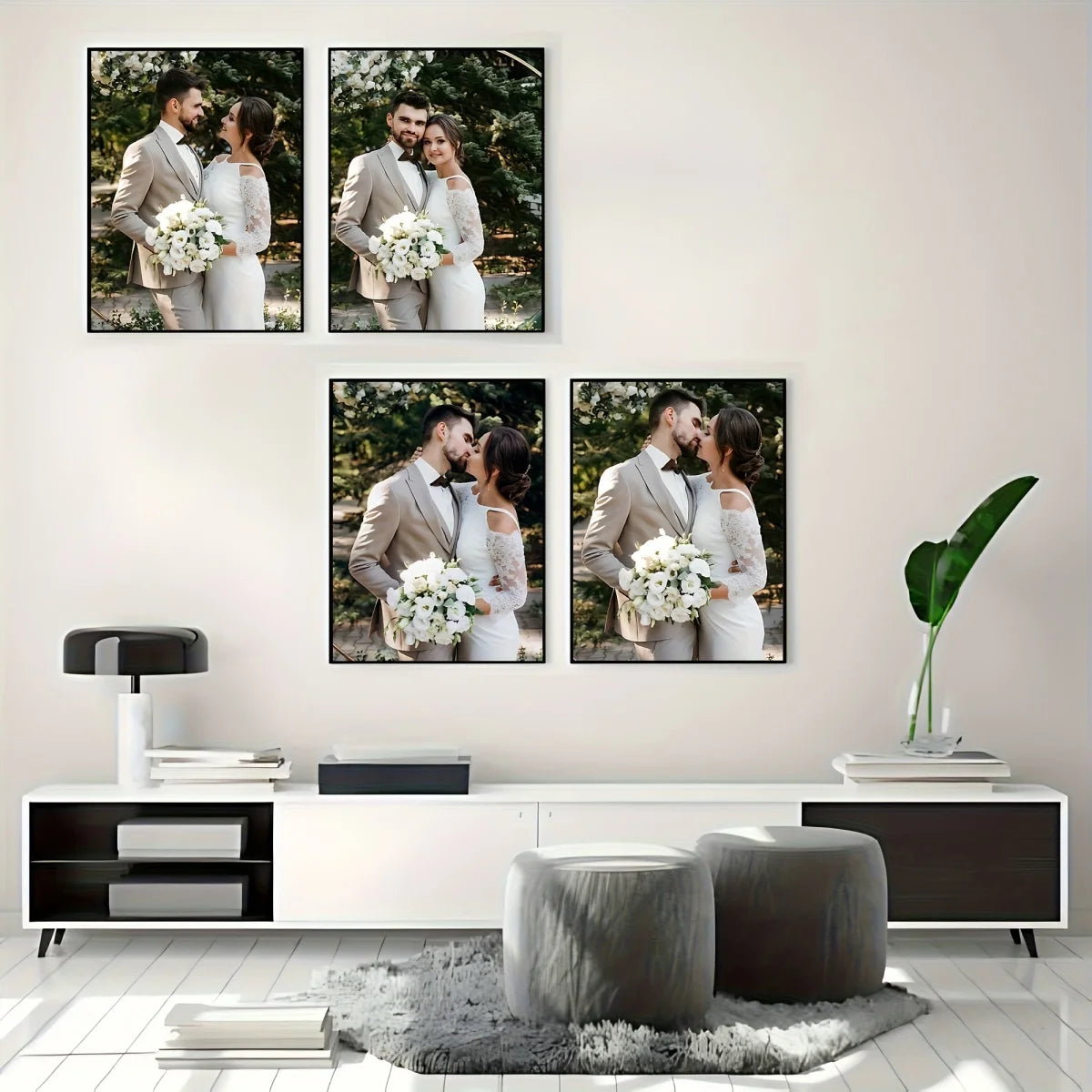 affiches modernes minimalistes personnalisables famille animaux paysages couleurs vives cadre mural decoration intérieure
