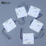 plaque led moderne blanc ronde opaques câbles multicolores modules led 24v
