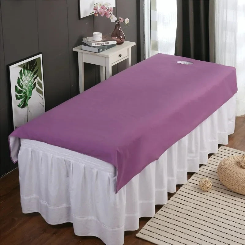 drap plat imperméable sans motif blanc simple lit adultes polyester