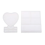 moules résine époxy silicone blanc modernes clips diy déco savon gâteau photo