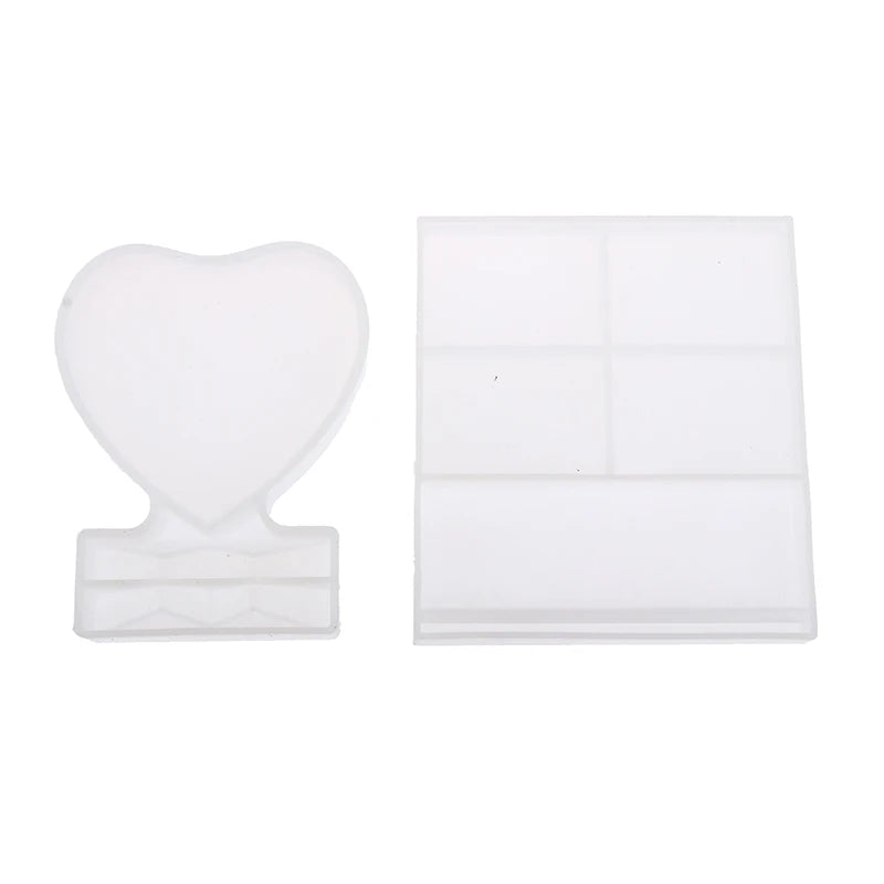 moules résine époxy silicone blanc modernes clips diy déco savon gâteau photo