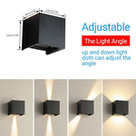 lampe murale led moderne noire blanche ip65 angle réglable rgbcct alexa google