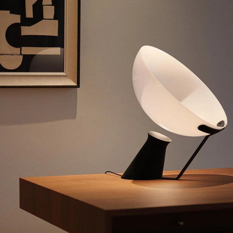 lampe table moderne blanc mat unique éclairage salon chambre 15w led toucher