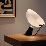 lampe table moderne blanc mat unique éclairage salon chambre 15w led toucher