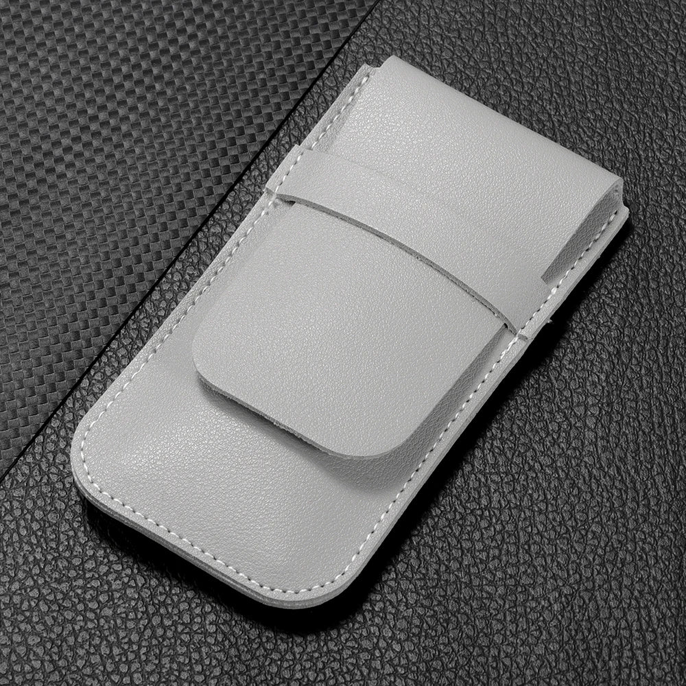 porte monnaie sac rangement anti poussière montres bijoux simili cuir gris noir classique adhésif