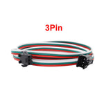 câbles électrique extension 24v led 2pin 3pin 4pin 5pin noir rouge vert bleu