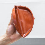 assiettes rondes plastique blanc rougebrun modernes plateformes plante concentriques 120 140 160 180