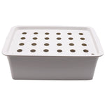 kit hydroponique culture plantes boîtes plantation trous pot fleur jardin bois blanc gris