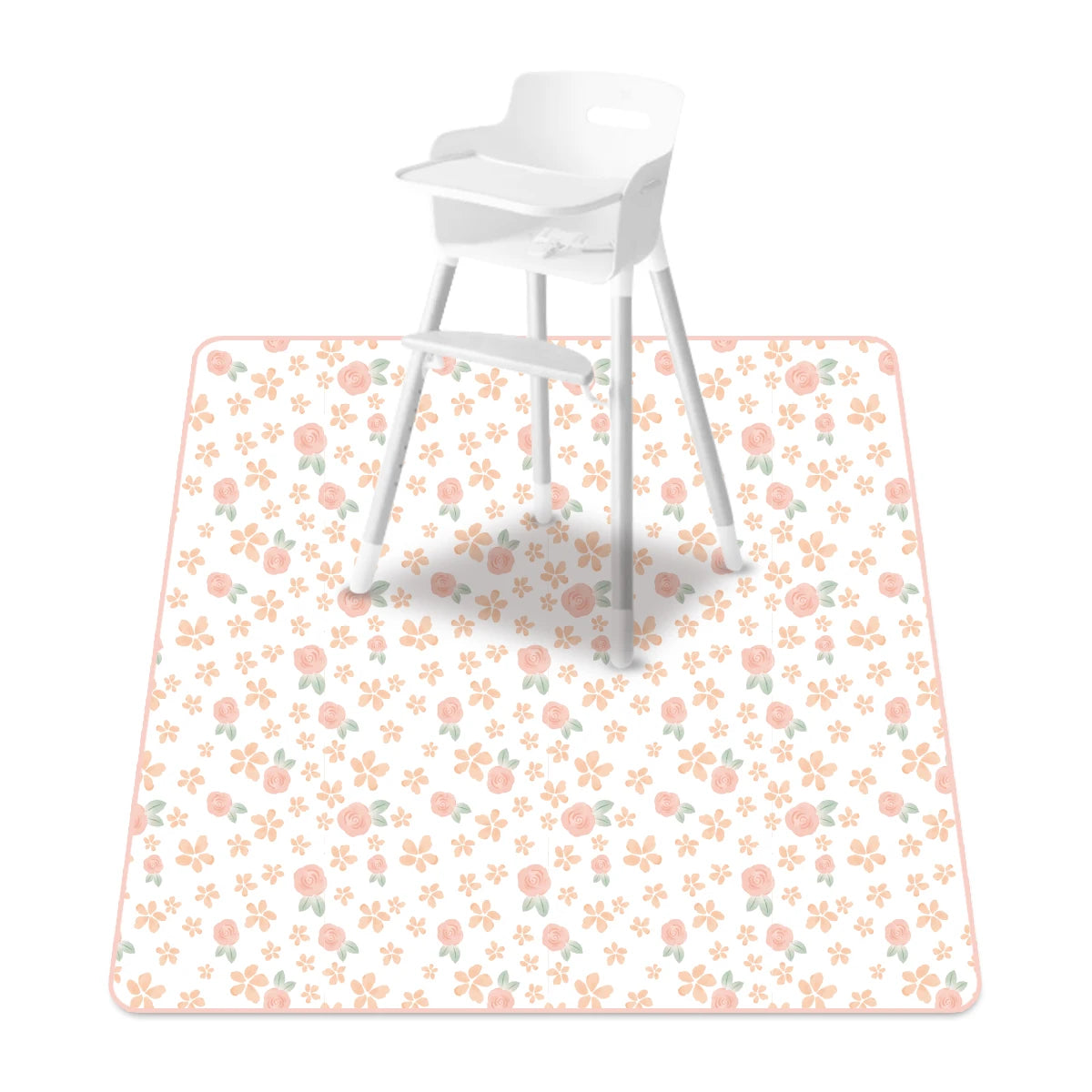 tapis imperméable anti dérapant blanc bleu orange vert motif tracteurs dinosaures moderne enfant