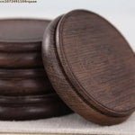 support bois classique vase plante figurine base décoration maison trépidation naturelle artisanale polissage