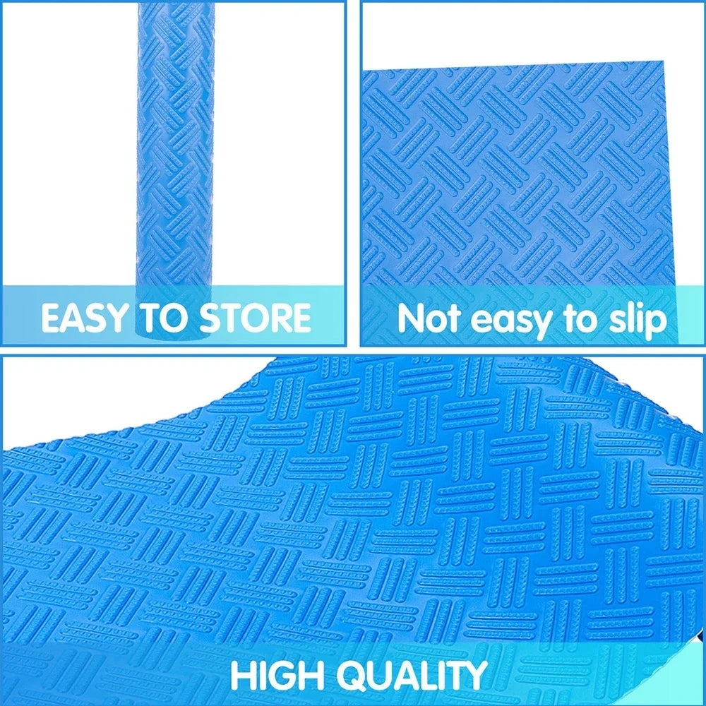 tapis antidérapant bleu diamanté piscine protection sol fond marin opalescent