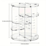 organisateur maquillage rotatif transparent moderne brosses vernis fond teint crèmes cosmétiques salle bain