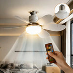 ventilateur lumière led 30w 40w blanc moderne télécommande éclairage salon