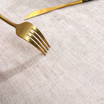 nappe ronde table extérieure beige clair franges pompons diamètre 60 90 160 180 cm