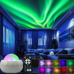 projecteur led blanc modes télécommande motifs coquillage moderne chambre veilleuse USB plug in