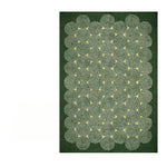 tapis vert moderne salon durable polyester texture douce adhésif circulaire géométrique