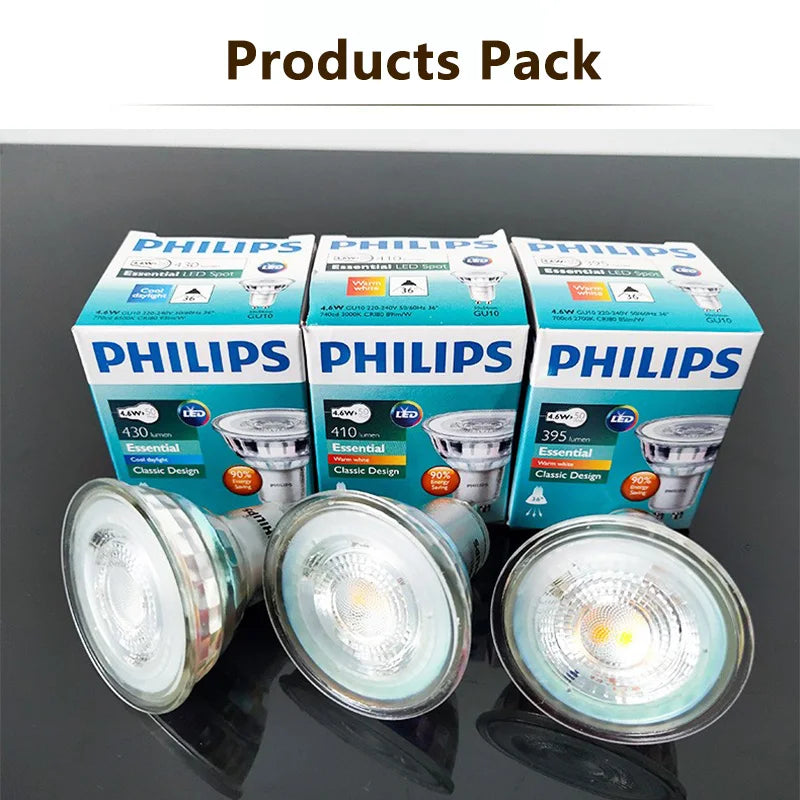 ampoule led gu10 2700k 6500k 4w 250lm blancs classiques 36deg 15000h